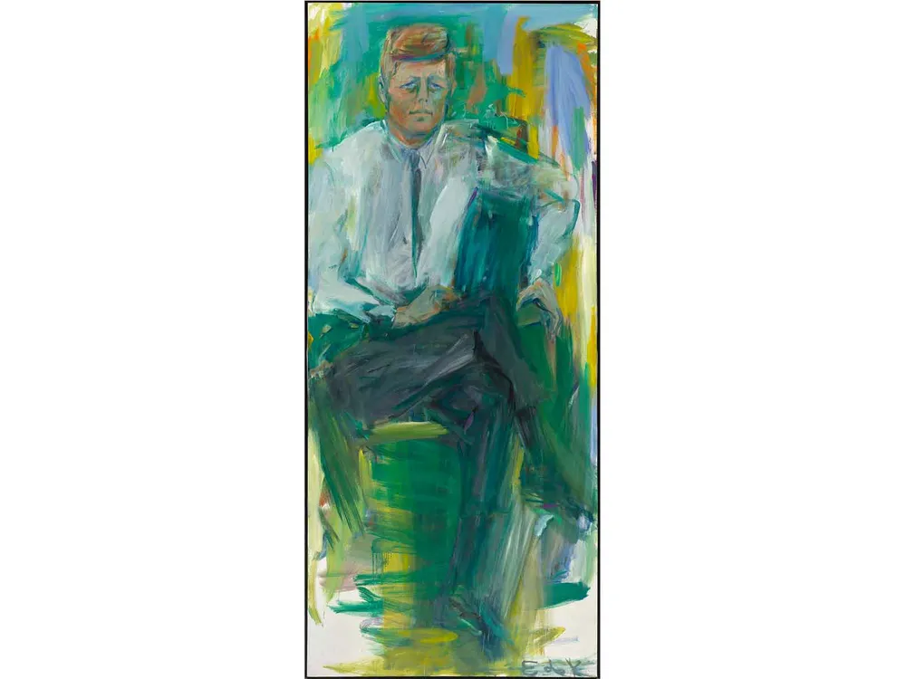 elaine de kooning jfk portrait