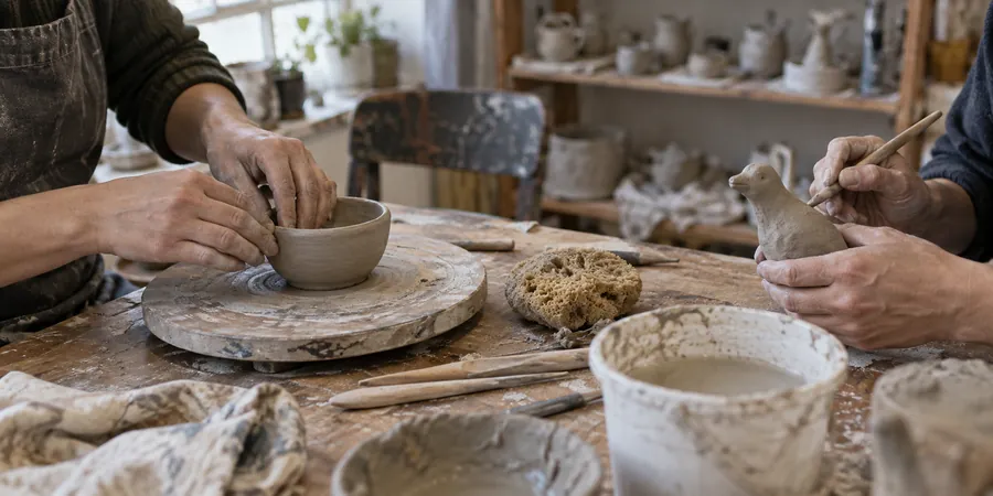 Modelage terre atelier