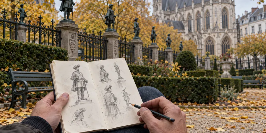 Croquis Bruxelles Sablon