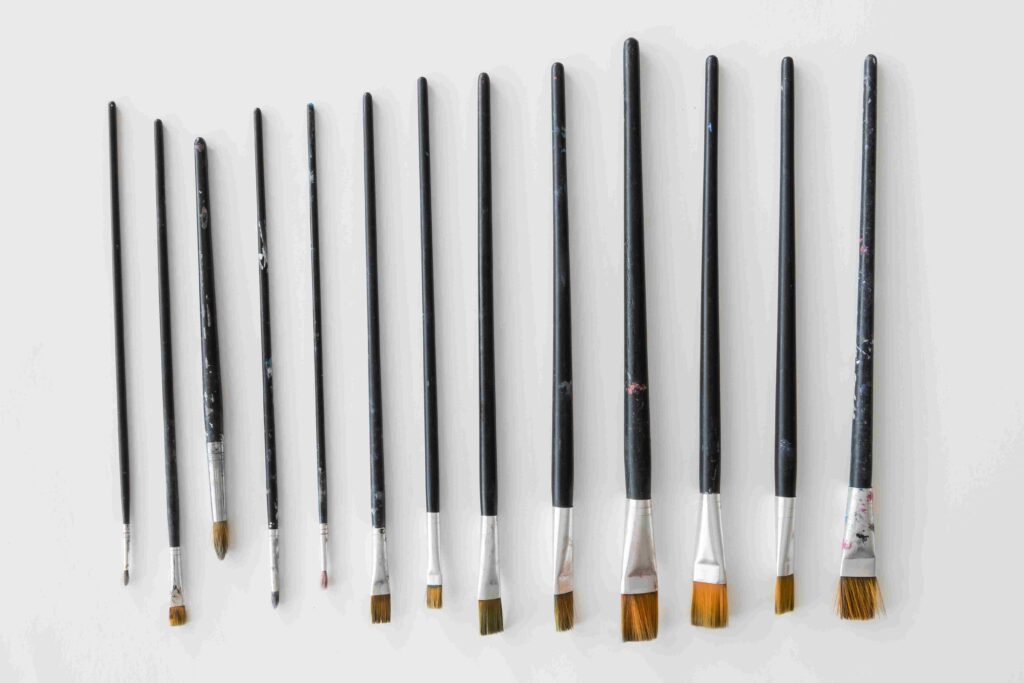 Comprendre les tailles de pinceaux