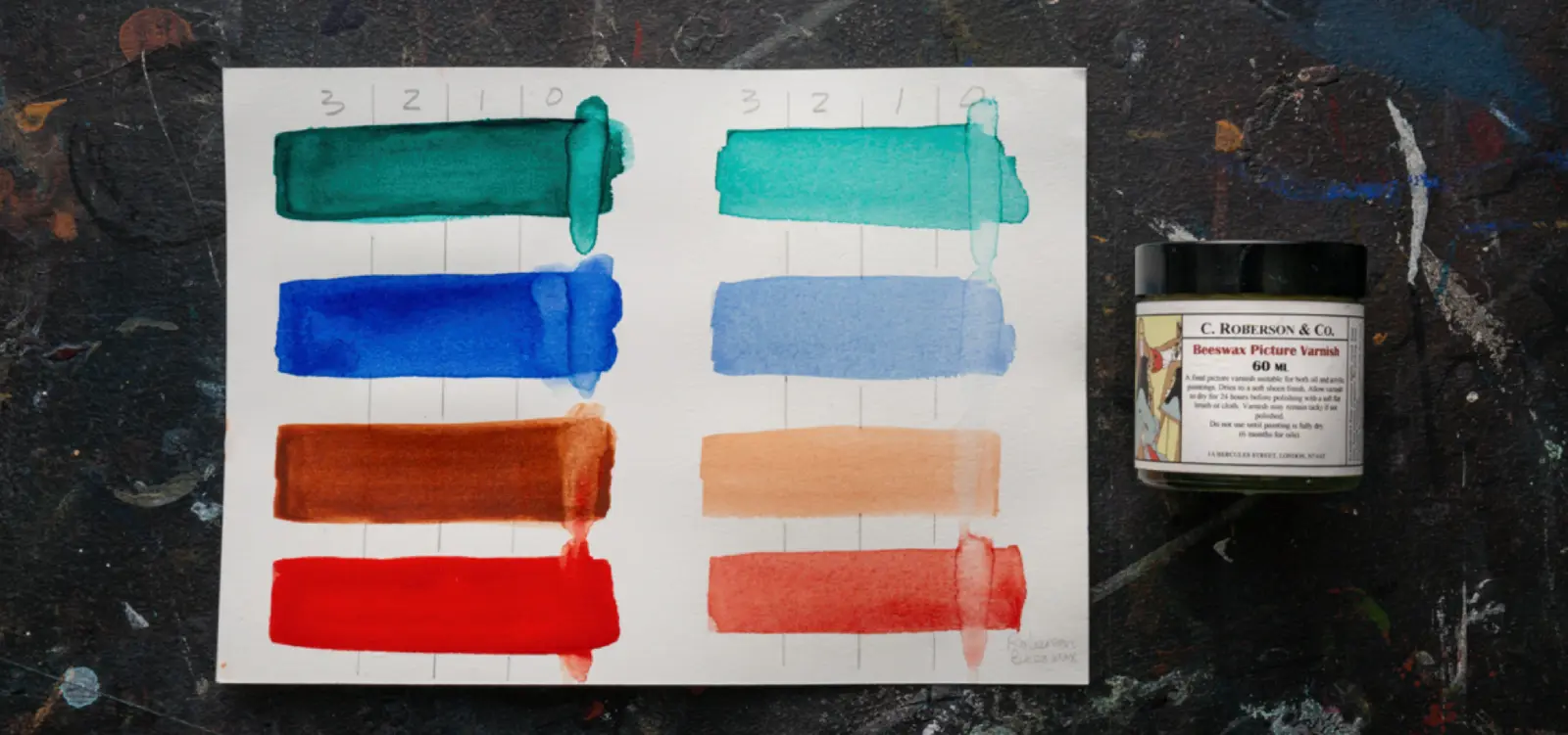 Vernis à tableau à la cire d'abeille Roberson (à frotter)