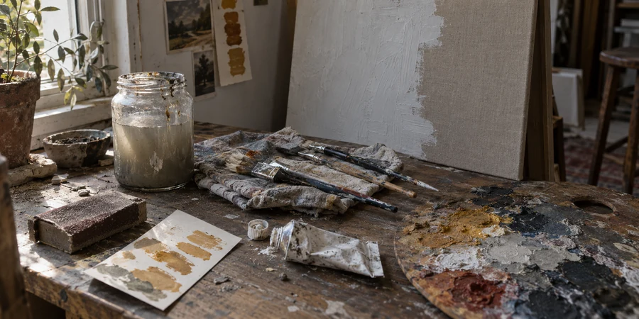 matériel peinture toile