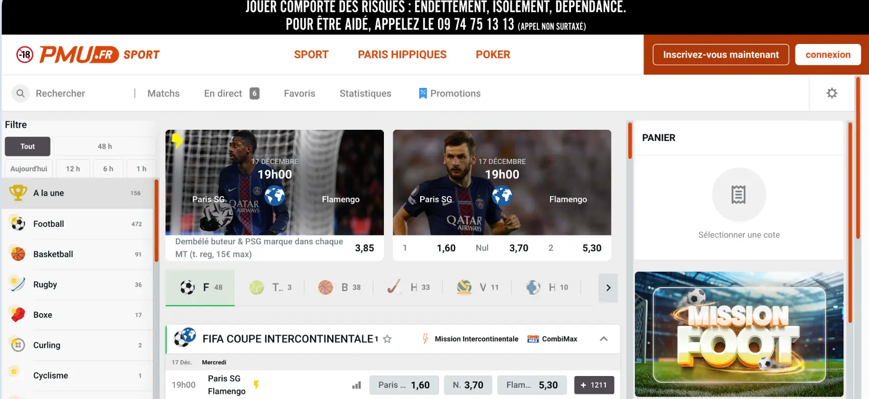 Paris hockey sur glace - PMU