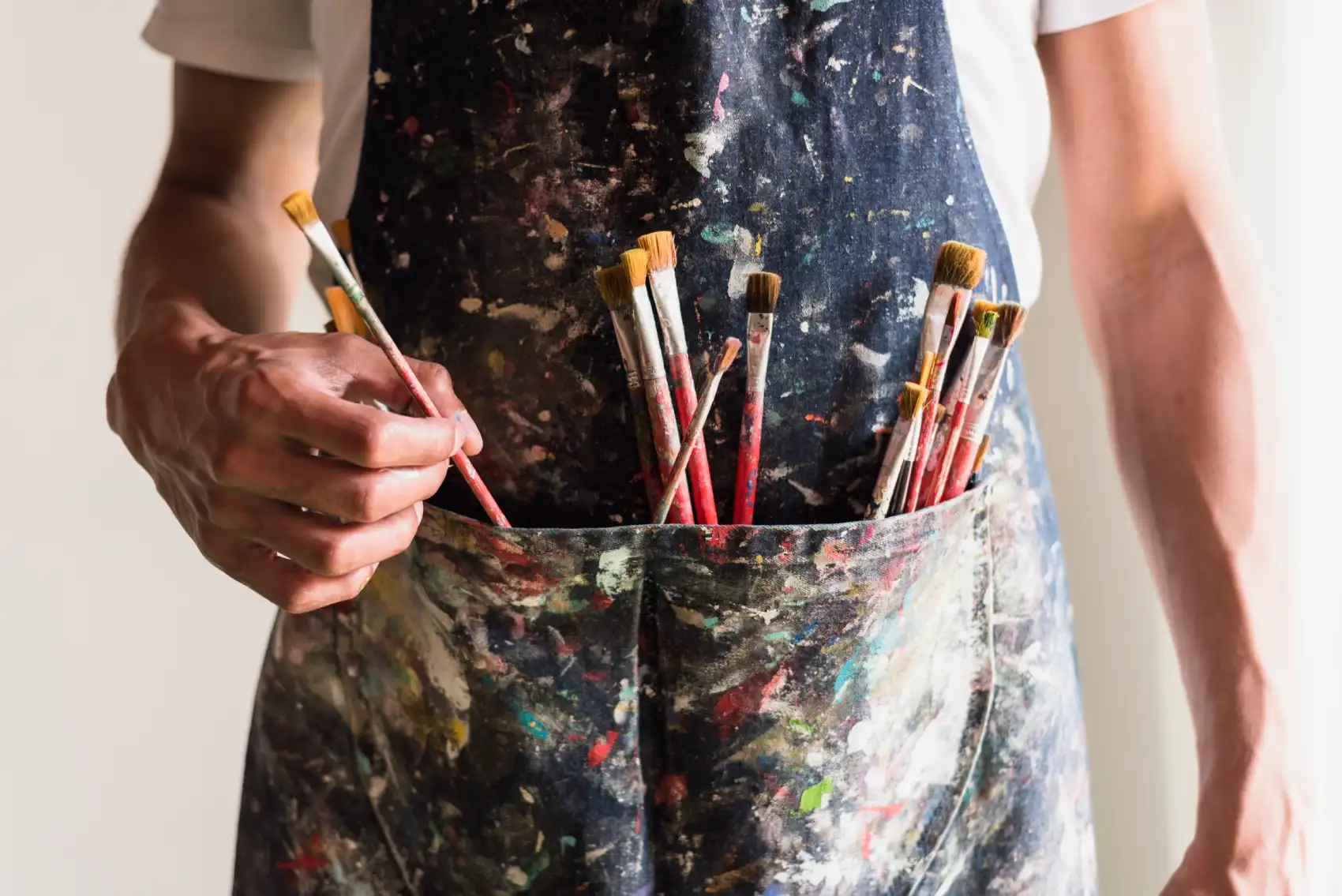 Tablier pour la peinture à l’huile