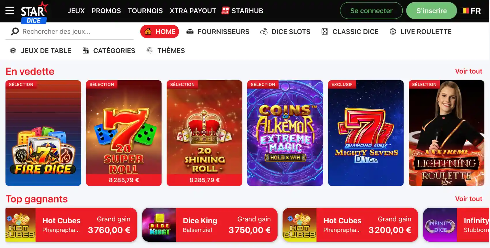 StarCasino Dice