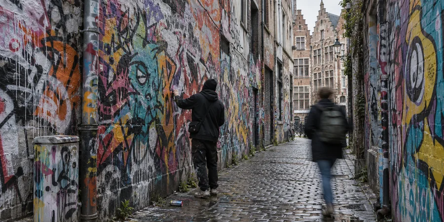Werregarenstraat graffitis Gand